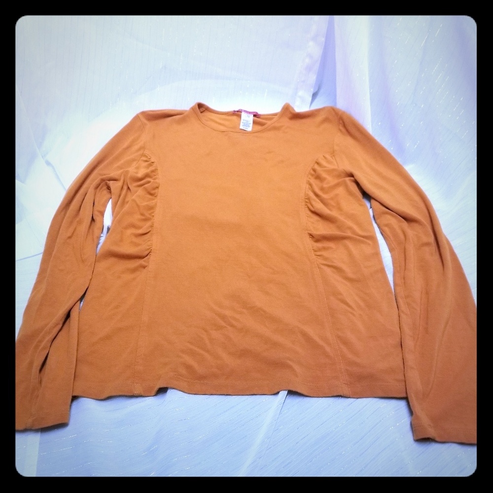 Anne Klien Women's Orange Sweater Stretch Sz L